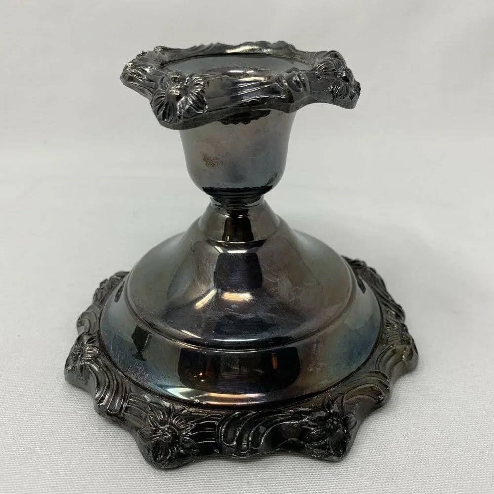 Vintage Sheridan Silver Candle Holders (set of 2) - Picture 2 of 12